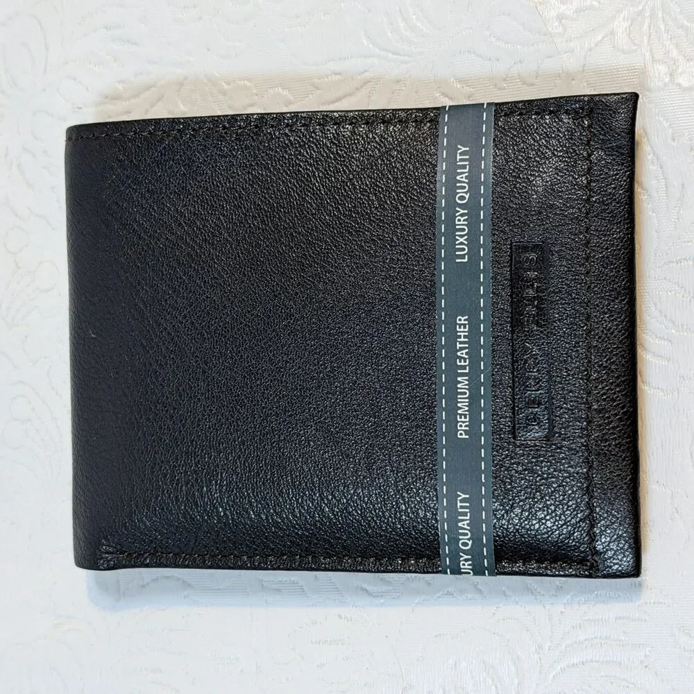Perry Ellis Portfolio Bifold Leather Wallet
